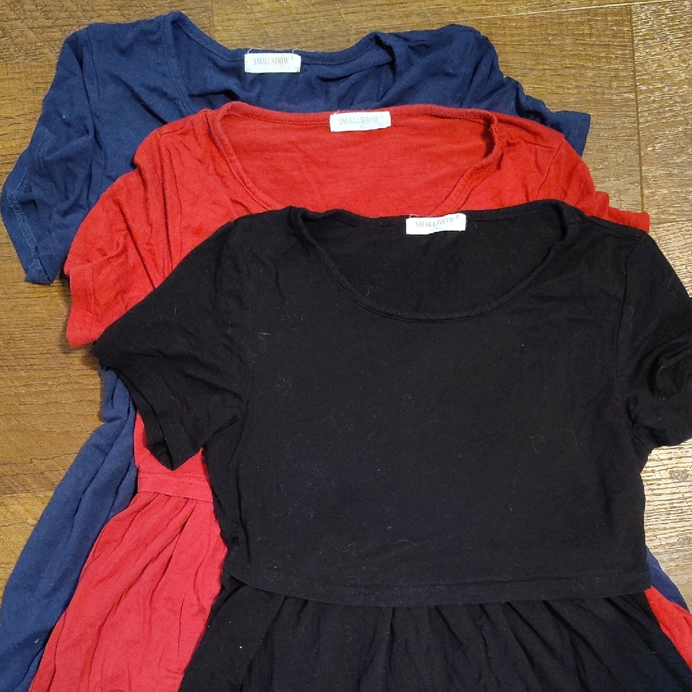 3 Short Sleeves Maternity/Nursing Tops